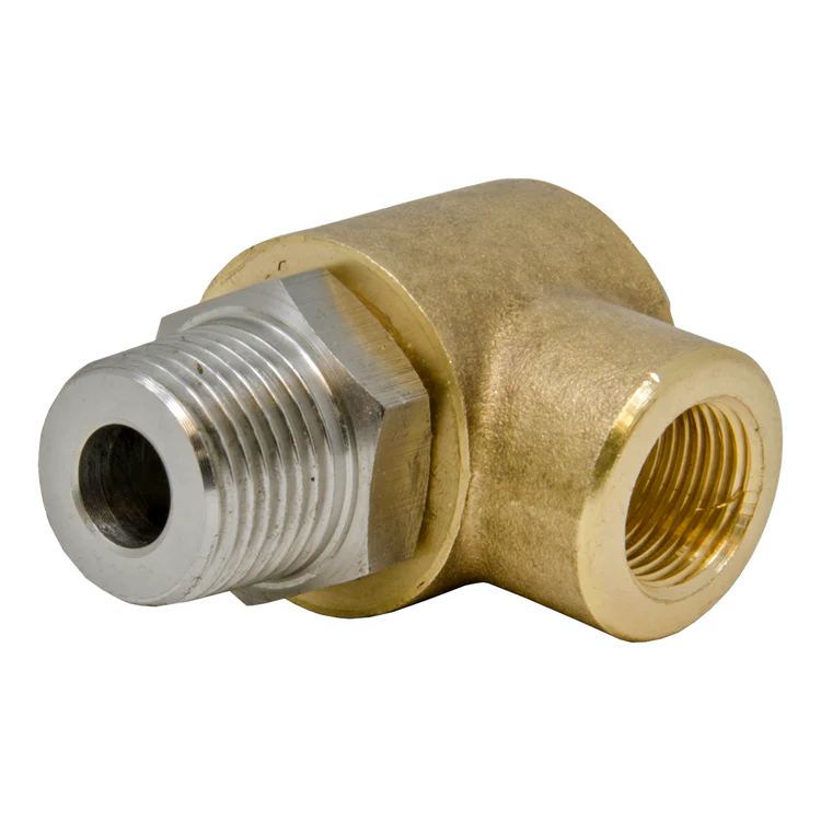 (50)Brass Swivel W/S.S. Stem 1/2MPT X 3/8FPT 4000