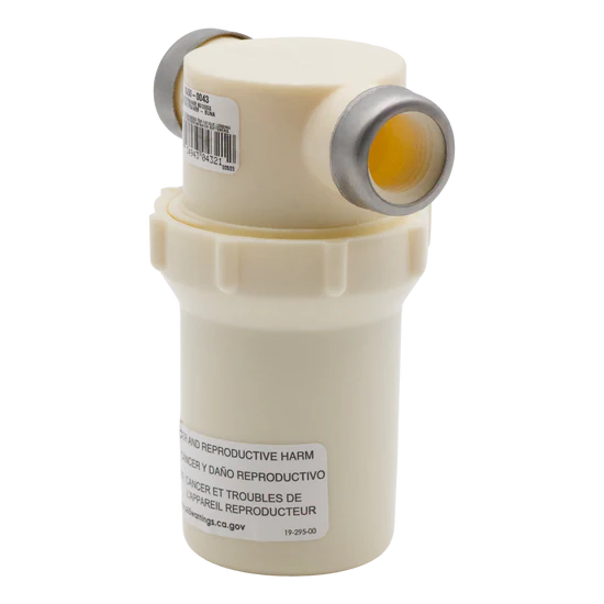White Bowl Water Filter 1/2" FPT 80 Mesh