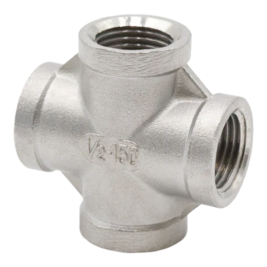 304SS Cross 1/4" FPT 150#