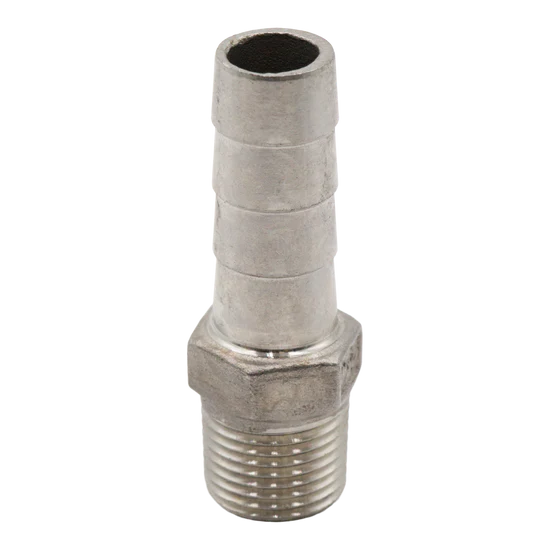 (200)316SS Hose Barb 5/8" Hose X 1/2" MPT