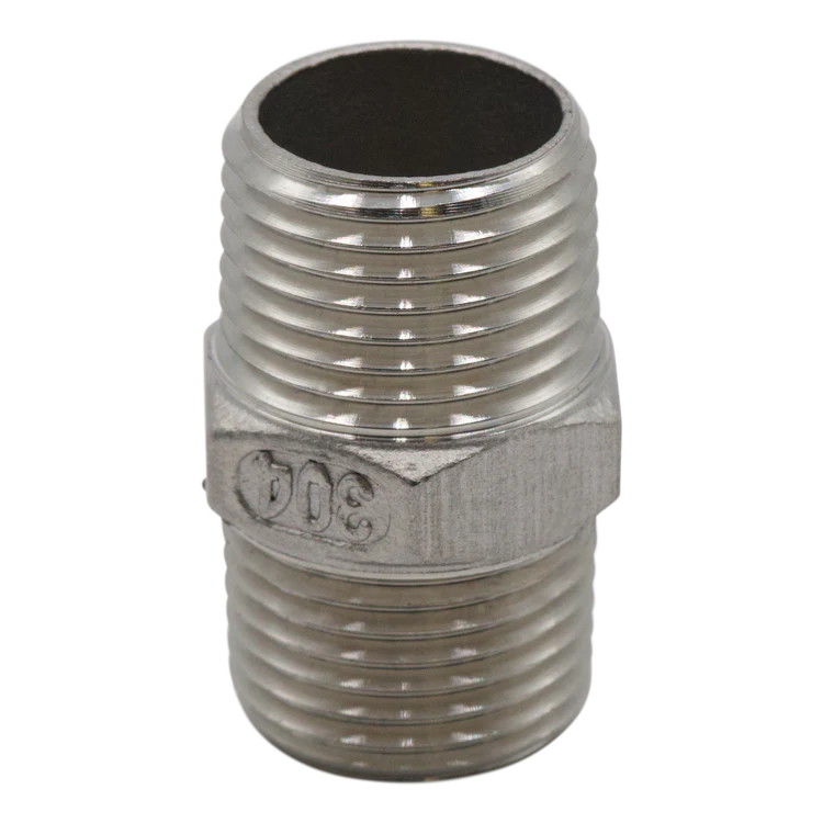 304SS Hex Nipple 1" MPT 150#