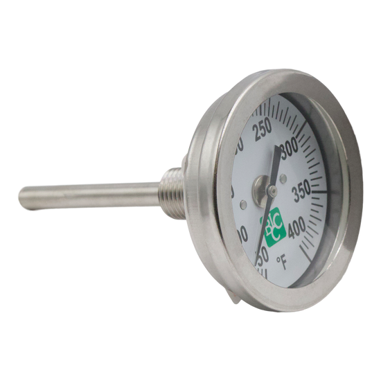 Temperature Gauge 50-400F 3000PSI 1/4MPT