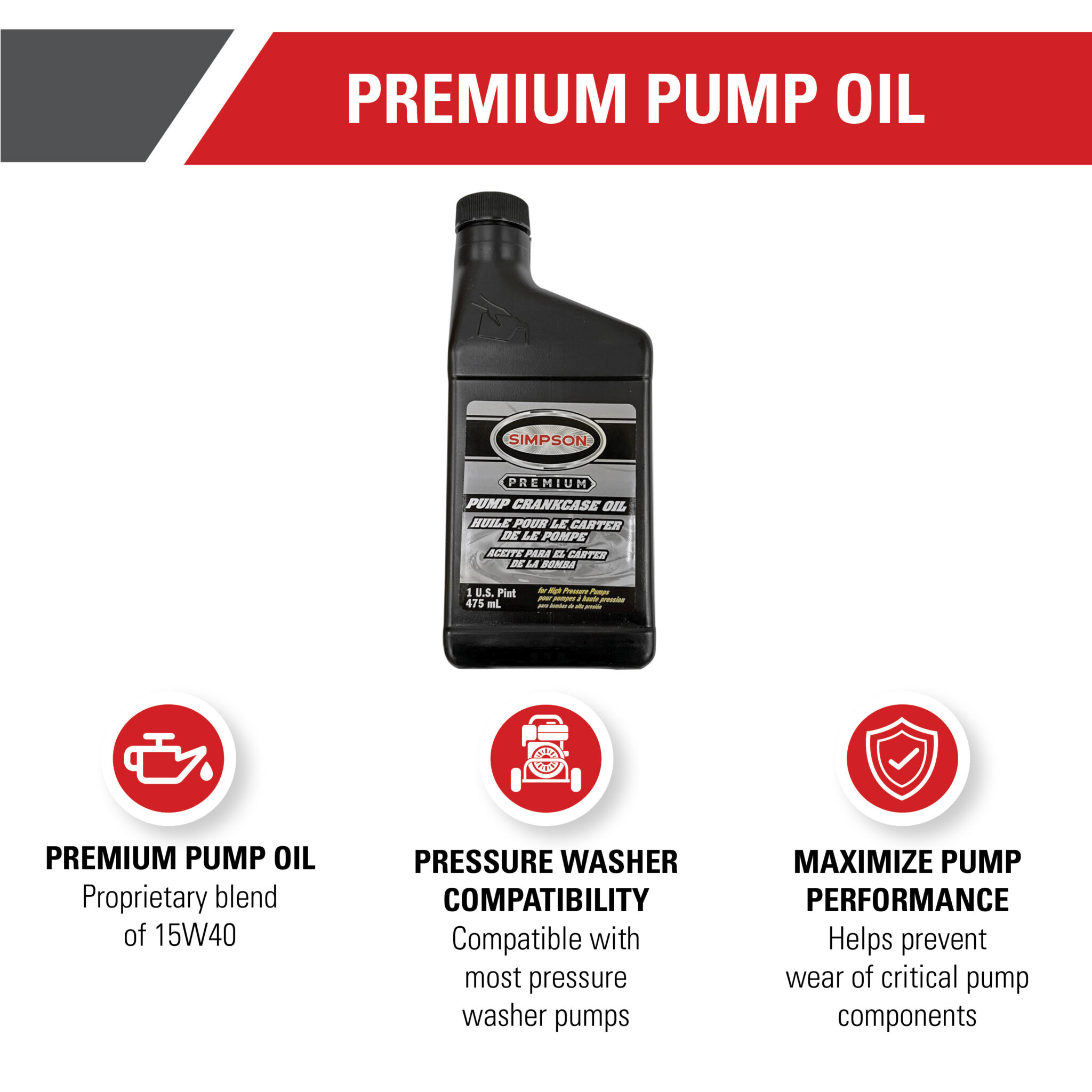 Premium Pump Crankcase Oil -Part#80138
