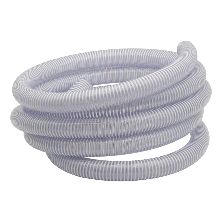 Roll 1.5"PVC AG Clear/White Suction Hose