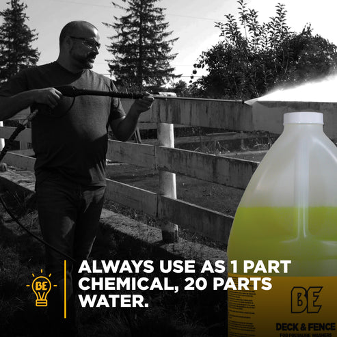 Pressure Washer Deck and Fence Detergent – 1 Gallon (4 Pack)