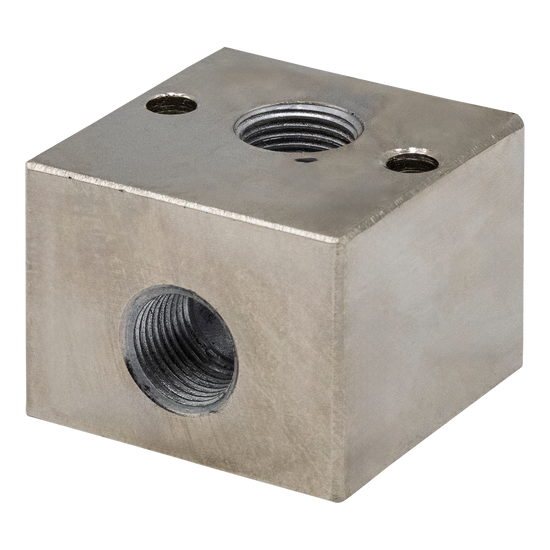 3/8" FPT X 3/8" FPT Nickel Plated Unloader Block