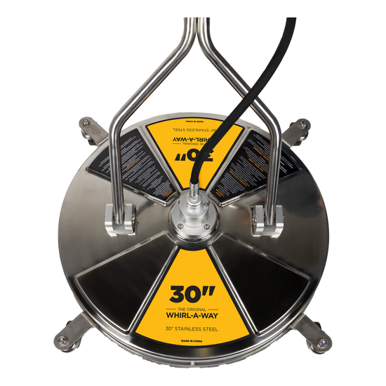 30" Whirl-A-Way Stainless Steel Surface Cleaner