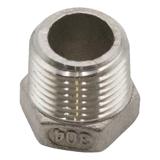 304SS Hex Head Plug 3/8 MPT 150#