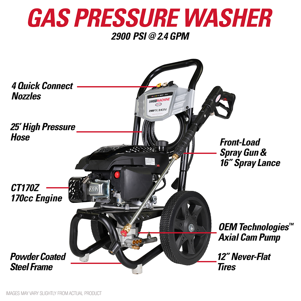 Clean Machine CM61455-(S) 49-State 2900 PSI at 2.4 GPM CT170