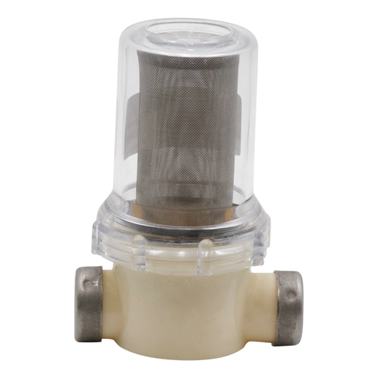 Clear Bowl Water Filter 1/2" FPT 50 Mesh