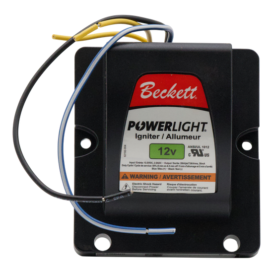 (12)5270005U Beckett 12VDC Powerlight Ignitor Only