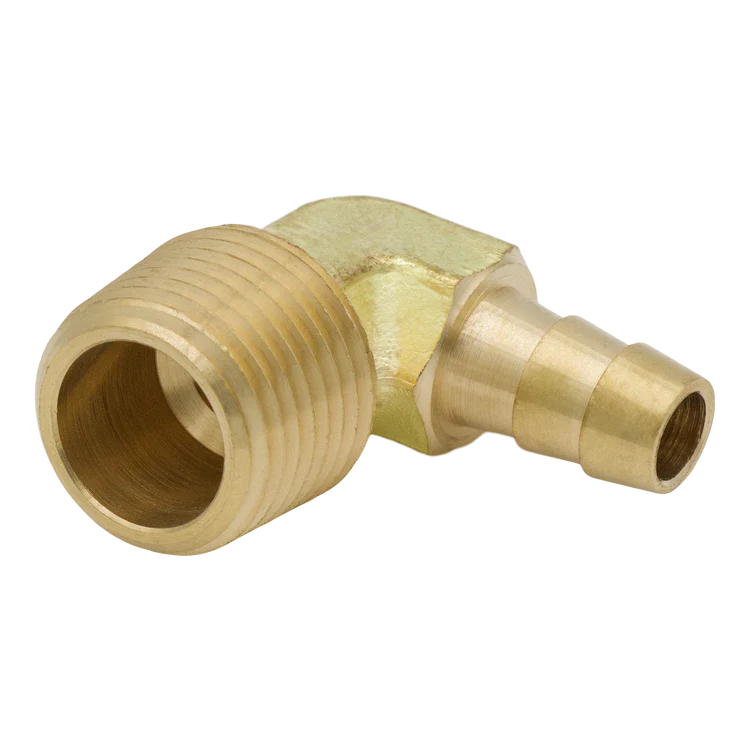 Brass Hosebarb 3/4 Hose X 1/2 MPT Elbow