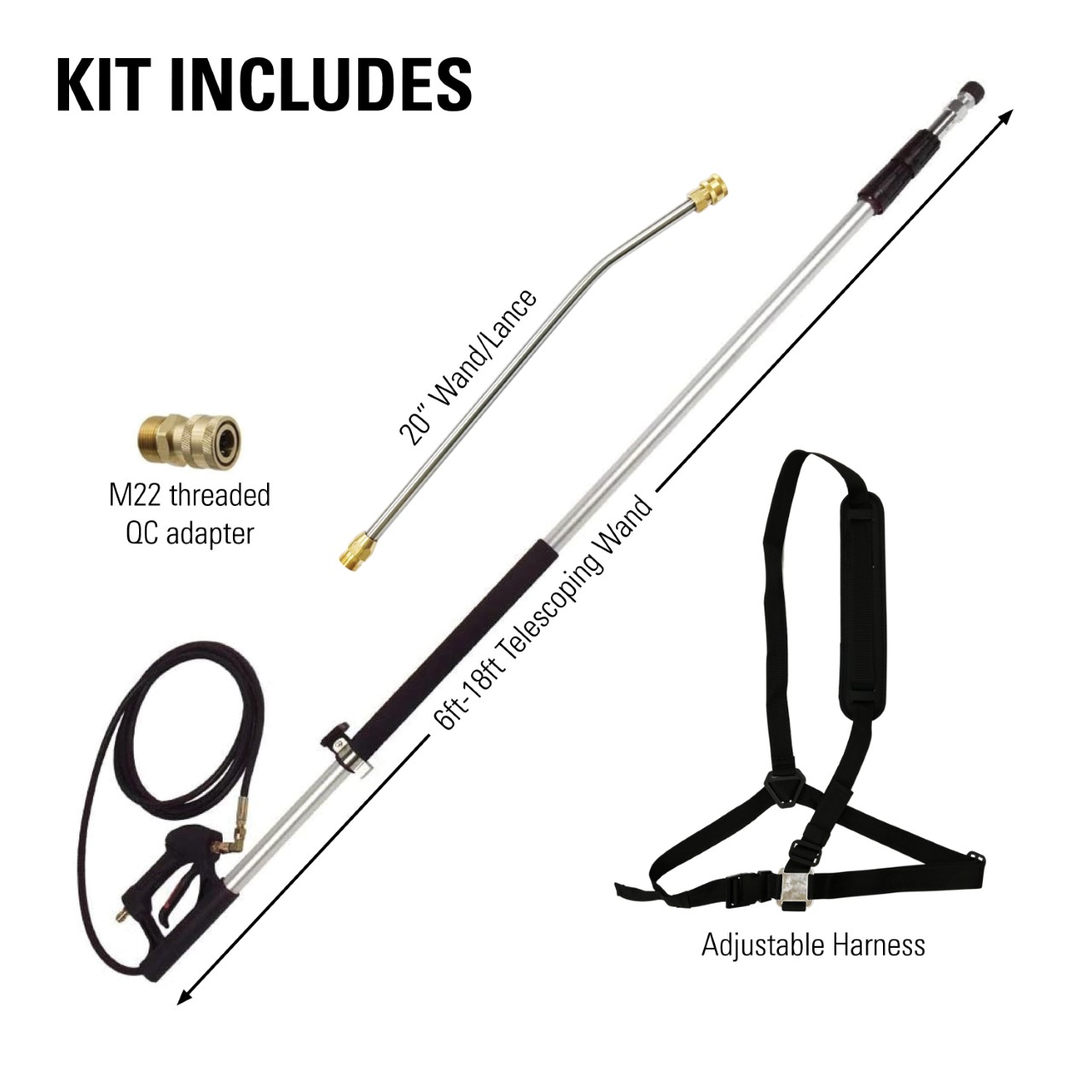 Pressure Washing Telescoping Wand - PArt#80470