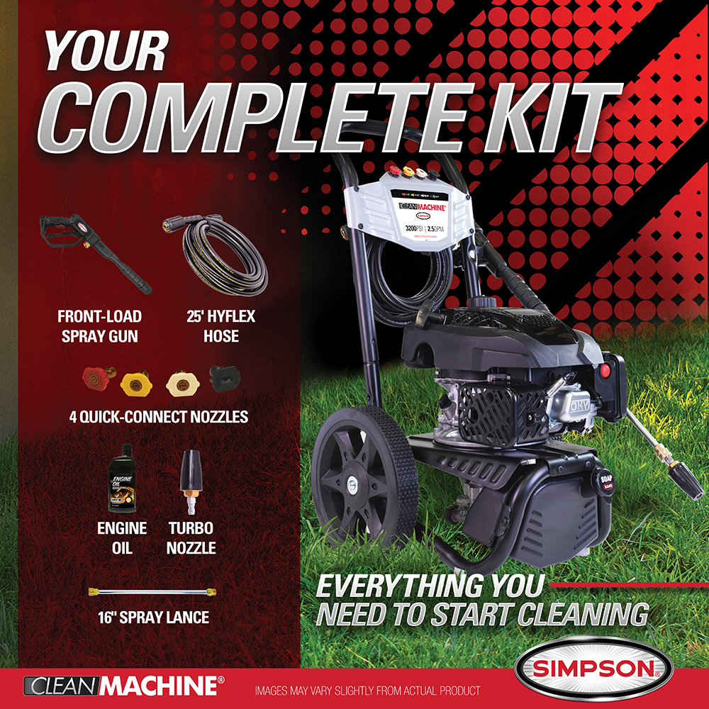 Clean Machine CM61456-(S) 49-State 3200 PSI at 2.5 GPM CT170Z