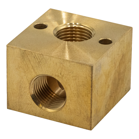 Unloader Block Brass 1/2 FPT X 1/2 FPT