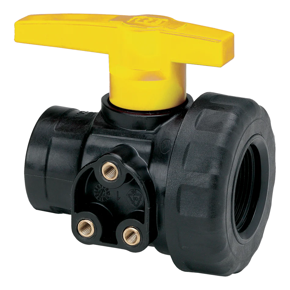 Ball Valve, Poly 1/2 Fpt (Chemical Resistant)