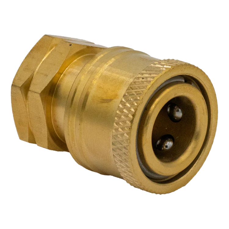 (200)QC Socket Brass