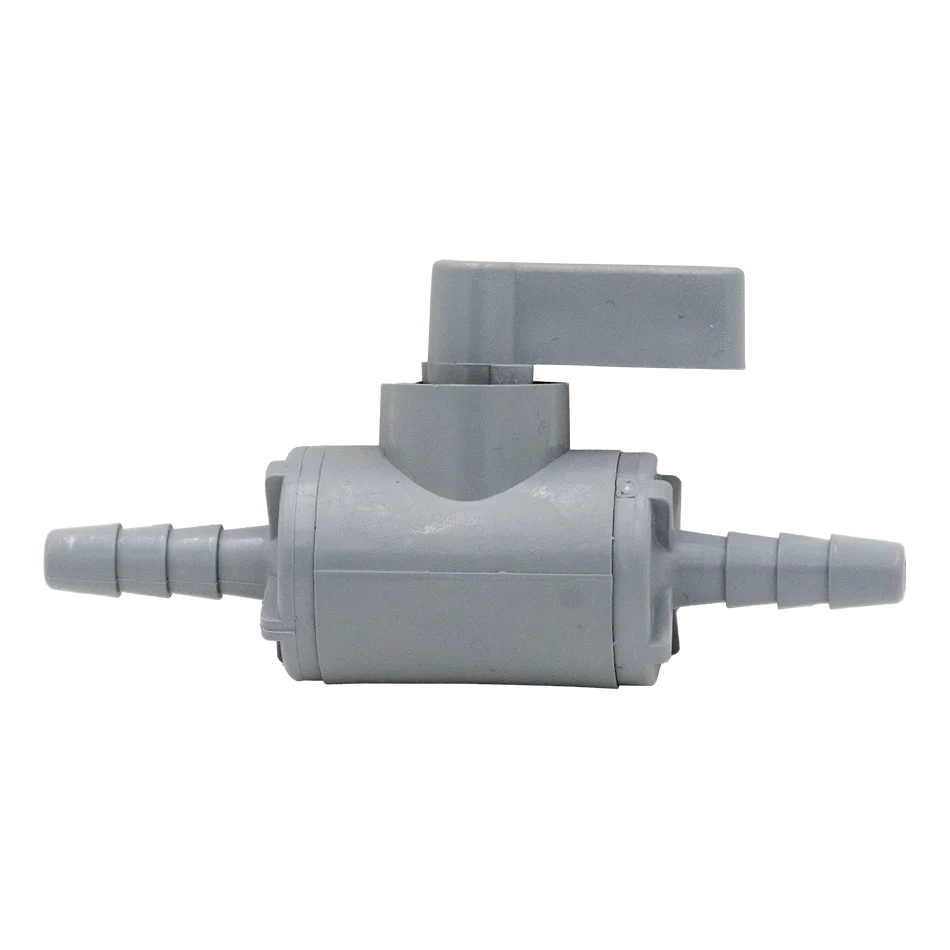 Plastic Ball Valve 1/4" HOSE Barb ENDS 30