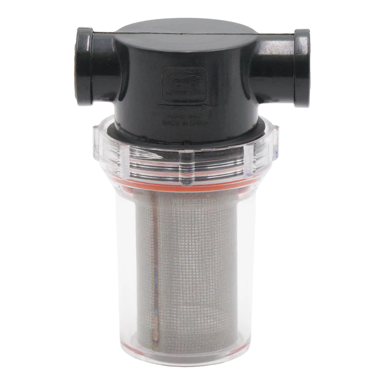 GP Clear Bowl Water Filter 1/2" I/O 80 Mesh S.S. S