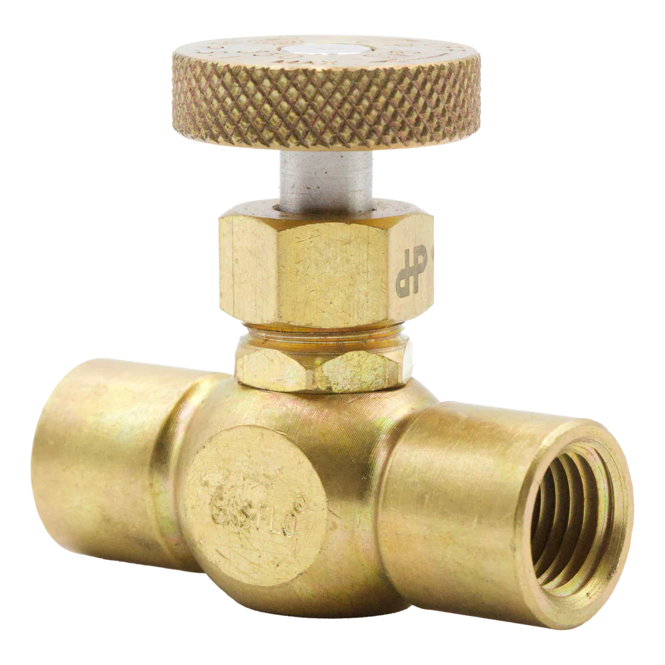 Brass Metering Valve Mini  1/4 FPT I/O 350 PSI
