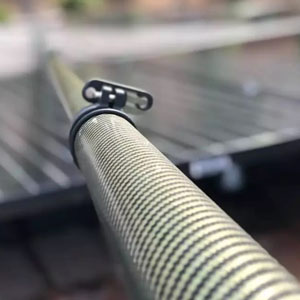 SOFT WASH SETUP WITH 24′ KEVLAR CARBON FIBER POLE