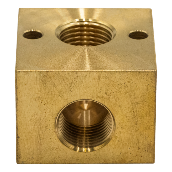 Unloader Block Brass 1/2 FPT X 1/2 FPT