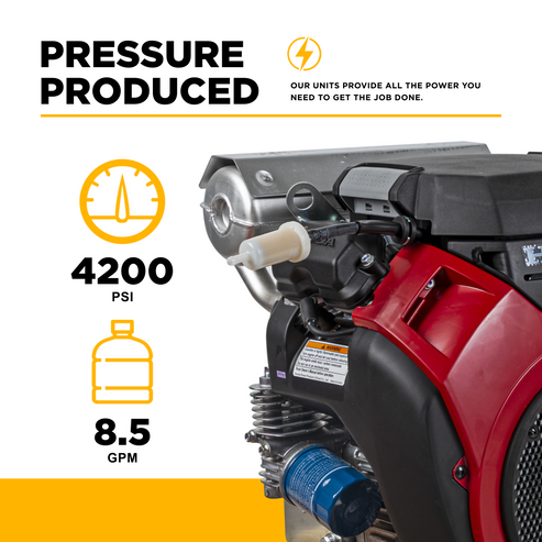 4,200 PSI 8.5 GPM Cold Water Gas Pressure Washer - B4224HETBAS