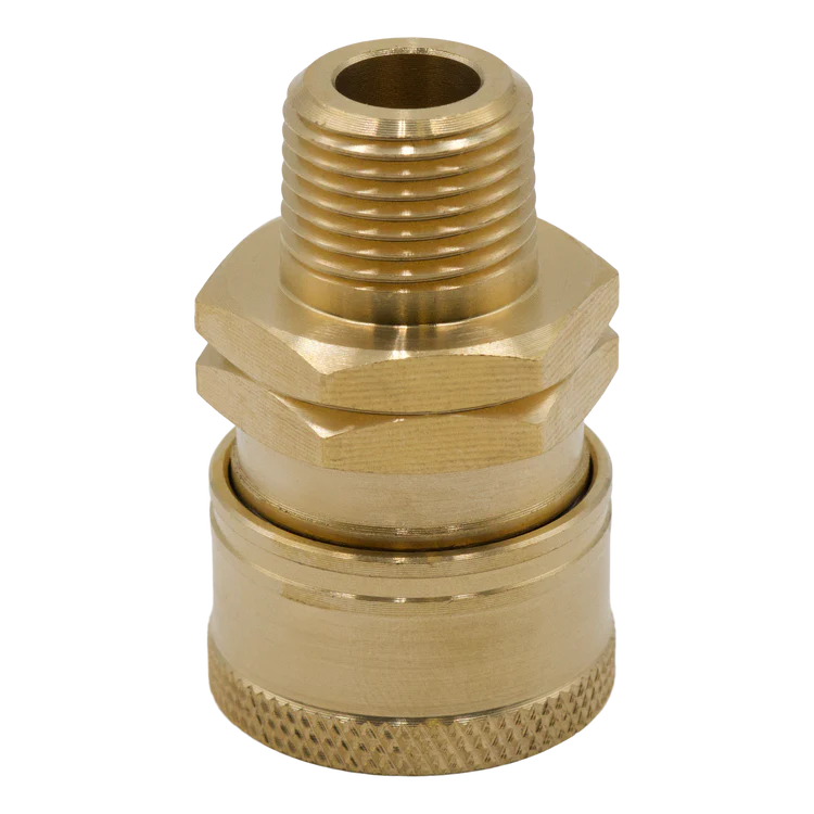 QC Socket 1/2" MNPT Brass
