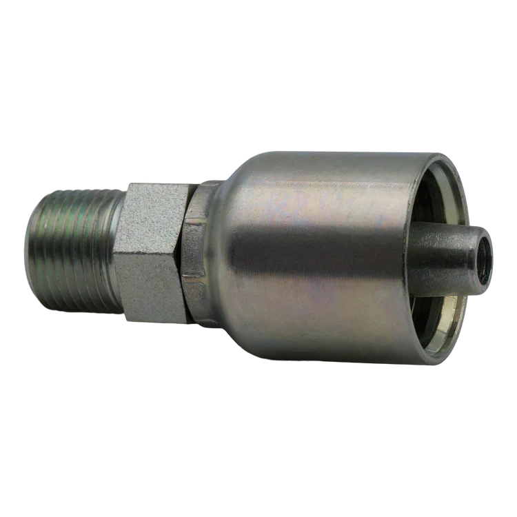 Crimp Fitting 3/8" Stem X Solid 3/8MPT
