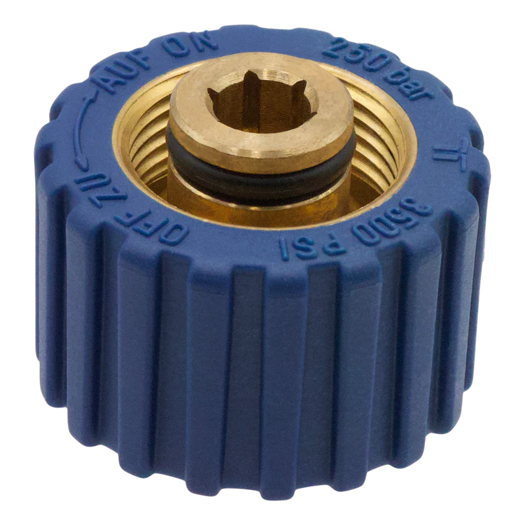 MOS 50.154 22mm Blue Screw Coupler X 3/8 FPT