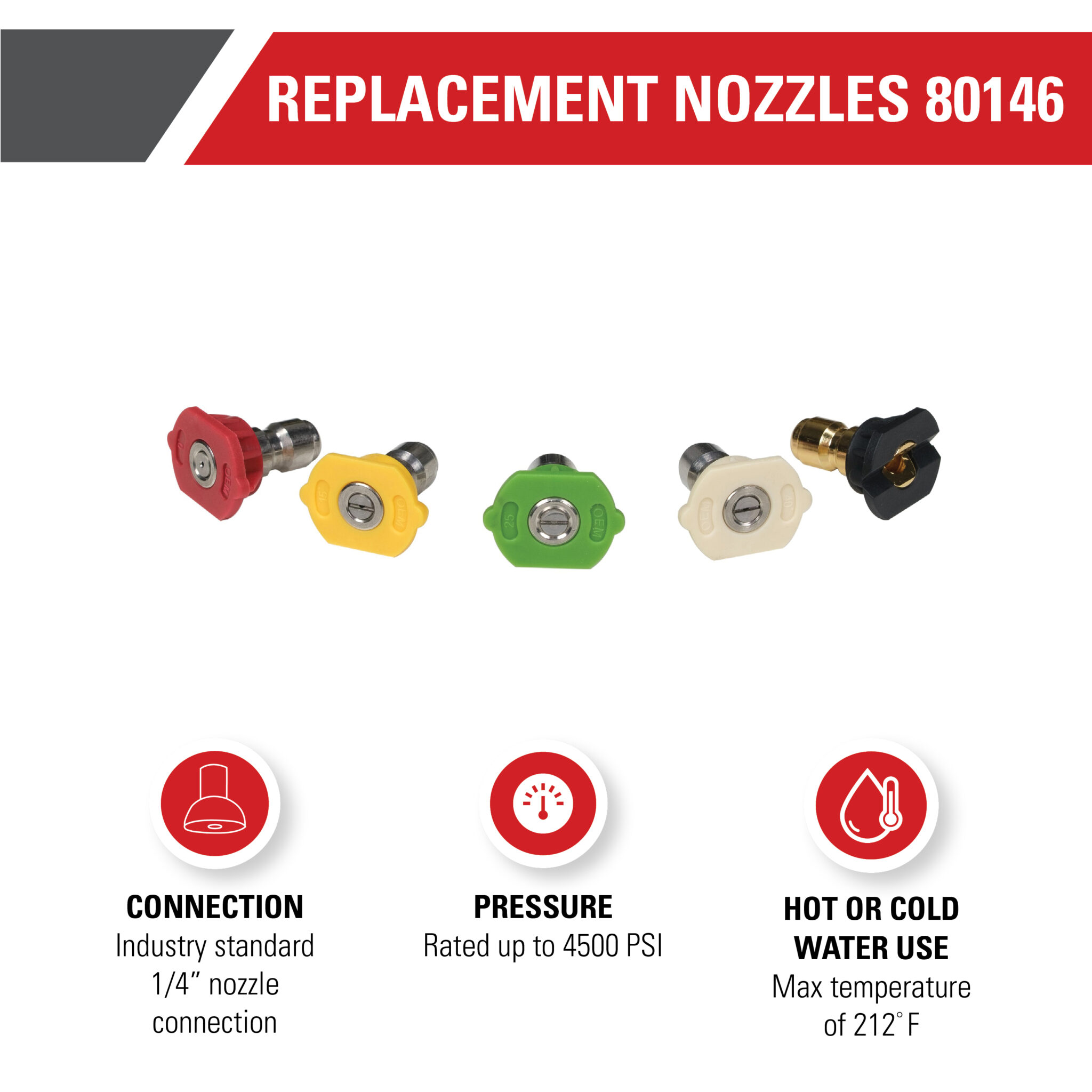 Replacement Spray Nozzles  - Part#80146