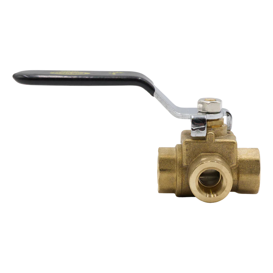 Ball Valve  3-Way 1/4" FPT
