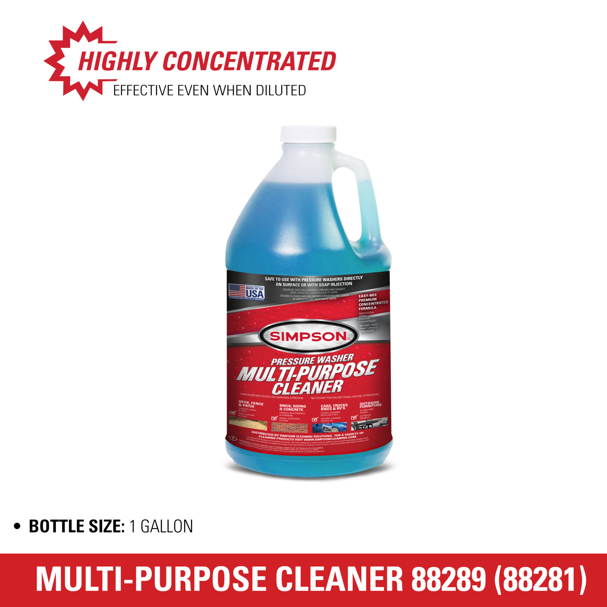 Pressure Washer Multi-Purpose Cleaner 88281 (88289)