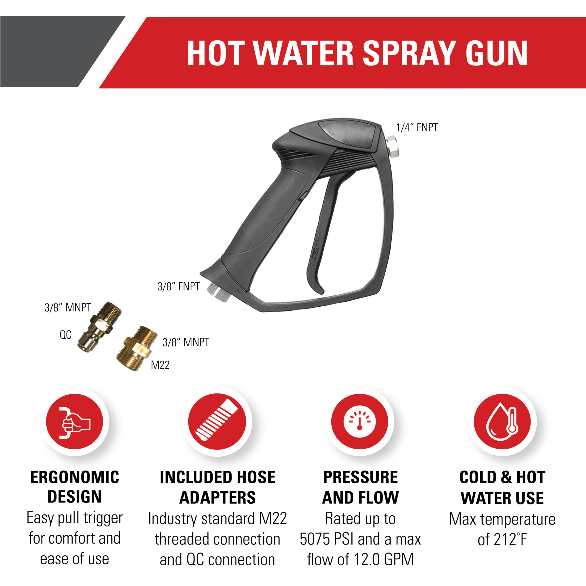 Professional Pressure Washer Spray Gun - Part#80178