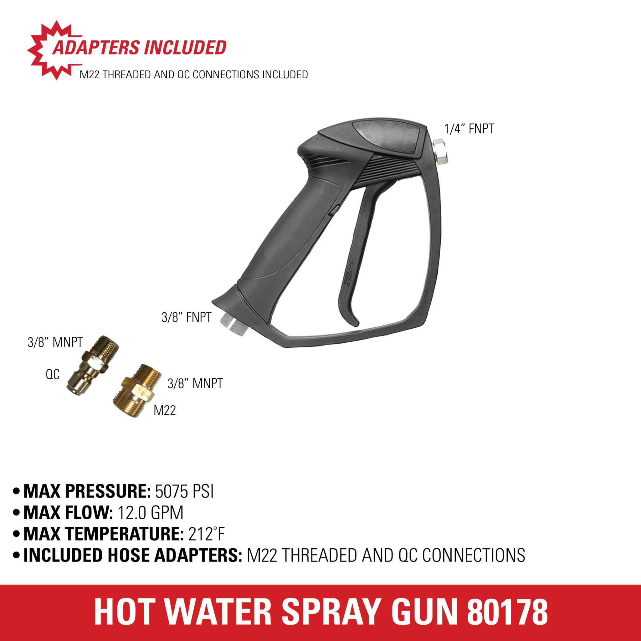 Professional Pressure Washer Spray Gun - Part#80178