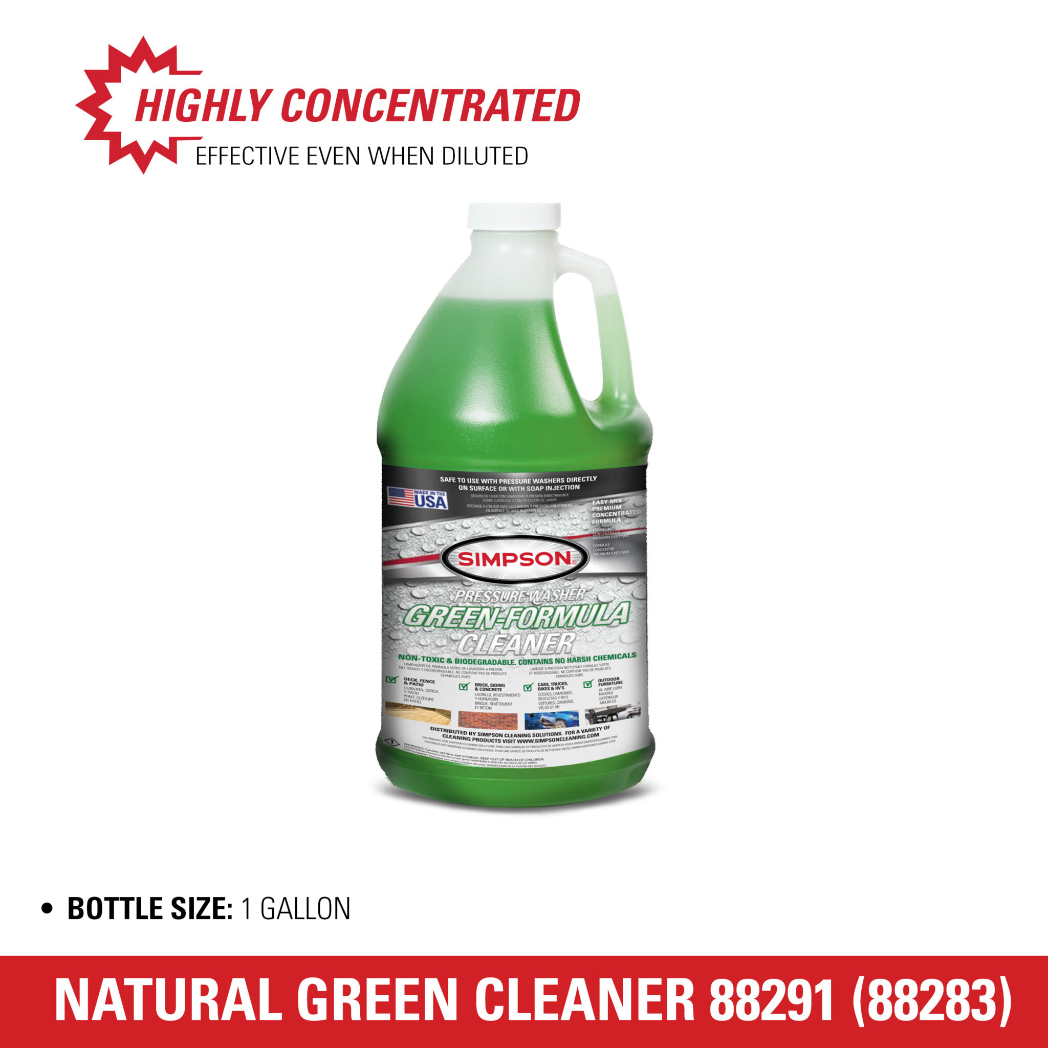Pressure Washer Green-Formula Cleaner 88283 (88291)