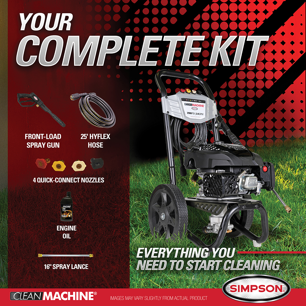 Clean Machine CM61455-(S) 49-State 2900 PSI at 2.4 GPM CT170