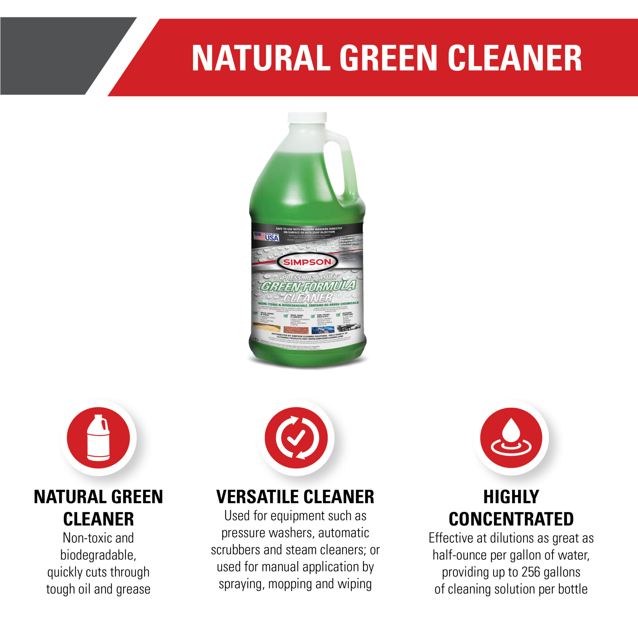 Pressure Washer Green-Formula Cleaner 88283 (88291)