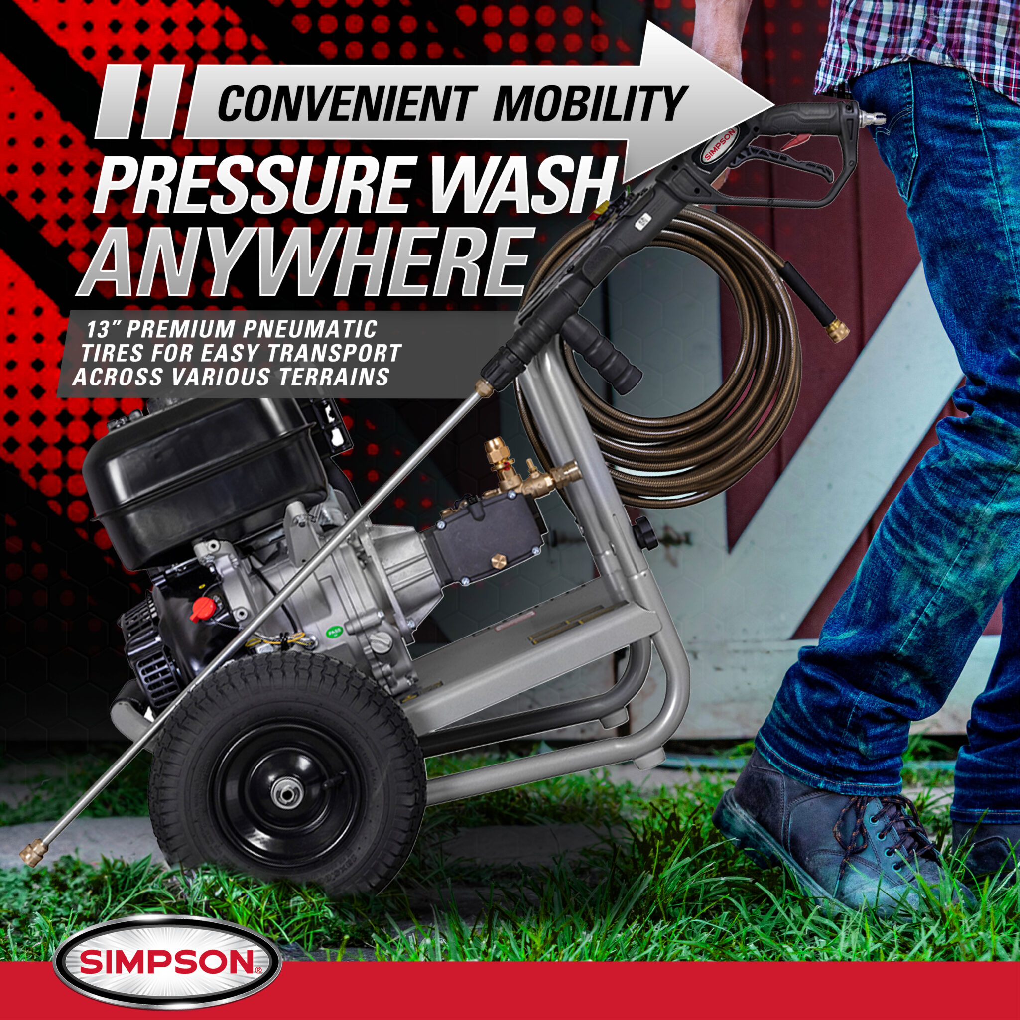 Simpson Pro Series Cold Water Power Washer PS61371 4000 PSI at 3.5 GPM - Part#61371